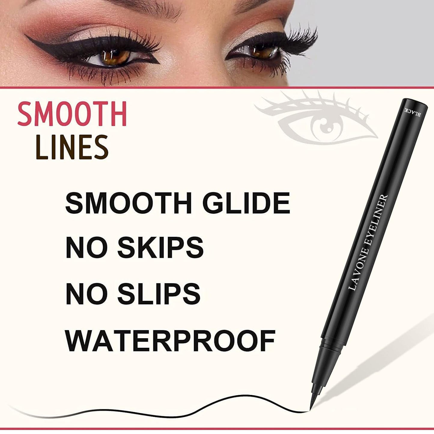 Microblading Eyebrow Pen Kit - Waterproof Brow Makeup Set with Eyebrow Pencil, Eyebrow Gel Clear, Eyeliner, Dual-ended Eyebrow B