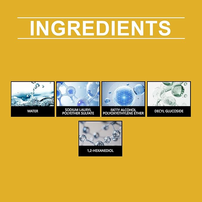 Kitchen Cleaner - 8fl.oz Foam Heavy Duty Degreaser, Spray Nozzle Waterless Grease Cleaner for Kitchen, Oven, Stove, Counter, Cabinet, Glass, Sink, Wall, Fast Acting and Easy to Use