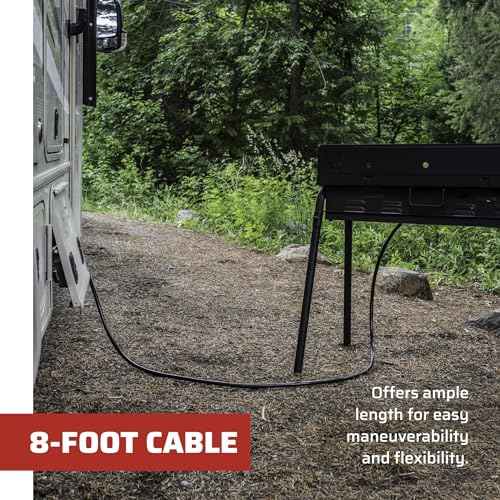 Camp Chef RV Connection Hose Type 250 male quick connect 8' hose