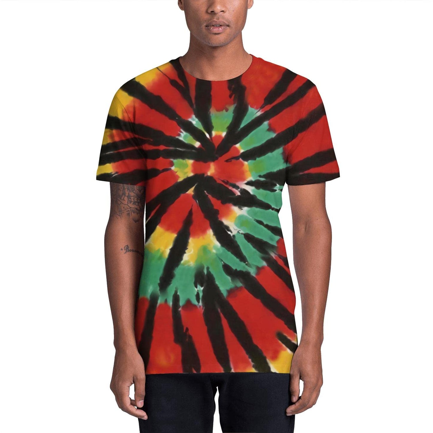 Tie Dye Shirts for Men Women, Short Sleeve Mens Tie Dye Shirts, Mens Women Rainbow Tie Dye T Shirts XL