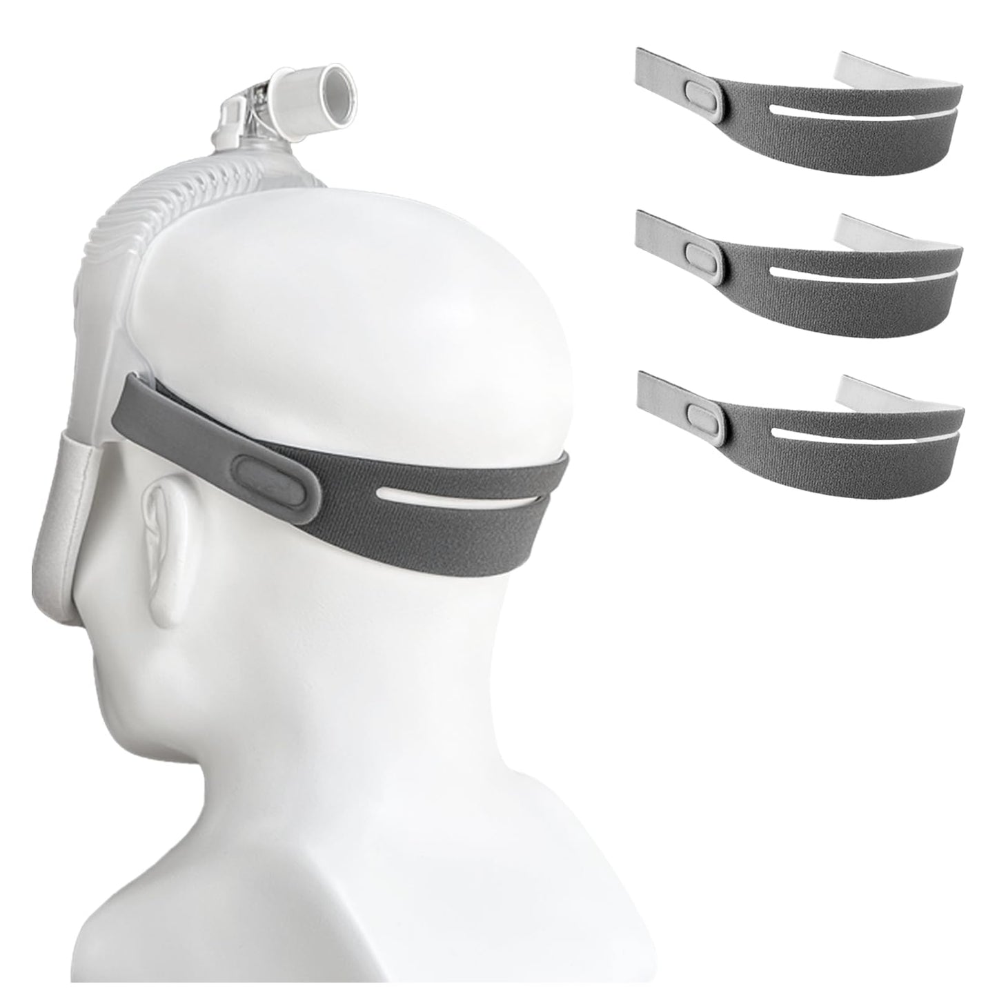 GJX 3 Packs Headgear Compatibility with Airfit/Airtouth N30i and P30i Closed Edges Replacement Headgear Strap for N30i/P30i CPAP Nasal Mask Replace Part(Without Mask Frame)