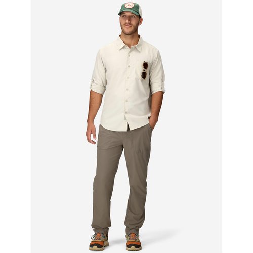 MARMOT Men's AirExchange UPF 40 Long Sleeve Shirt - Lightweight Breathable Quick-Dry, Birch Bark, Medium