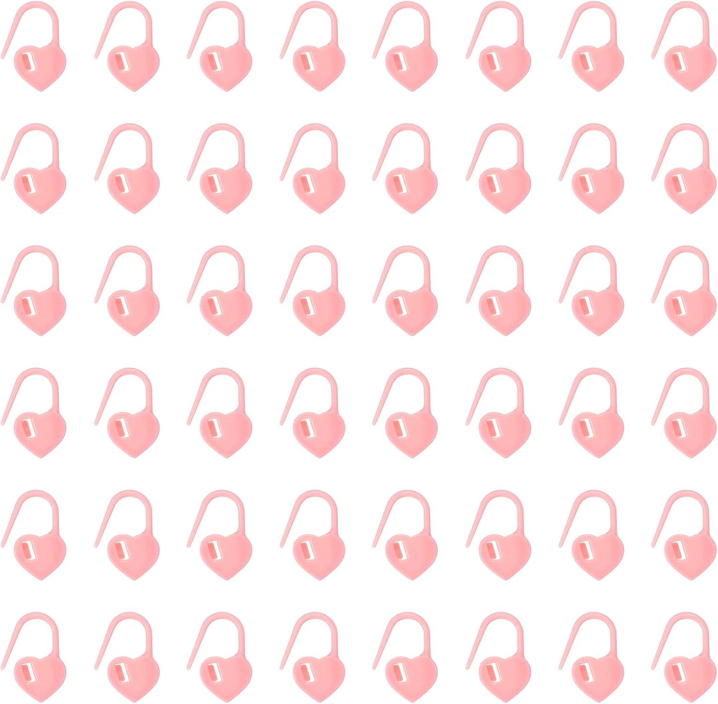 uxcell 200pcs Stitch Markers for Crocheting, Heart Shaped Crochet Marker Needle Clip Counter for Knitting Clothing Tag DIY Craft,Pink