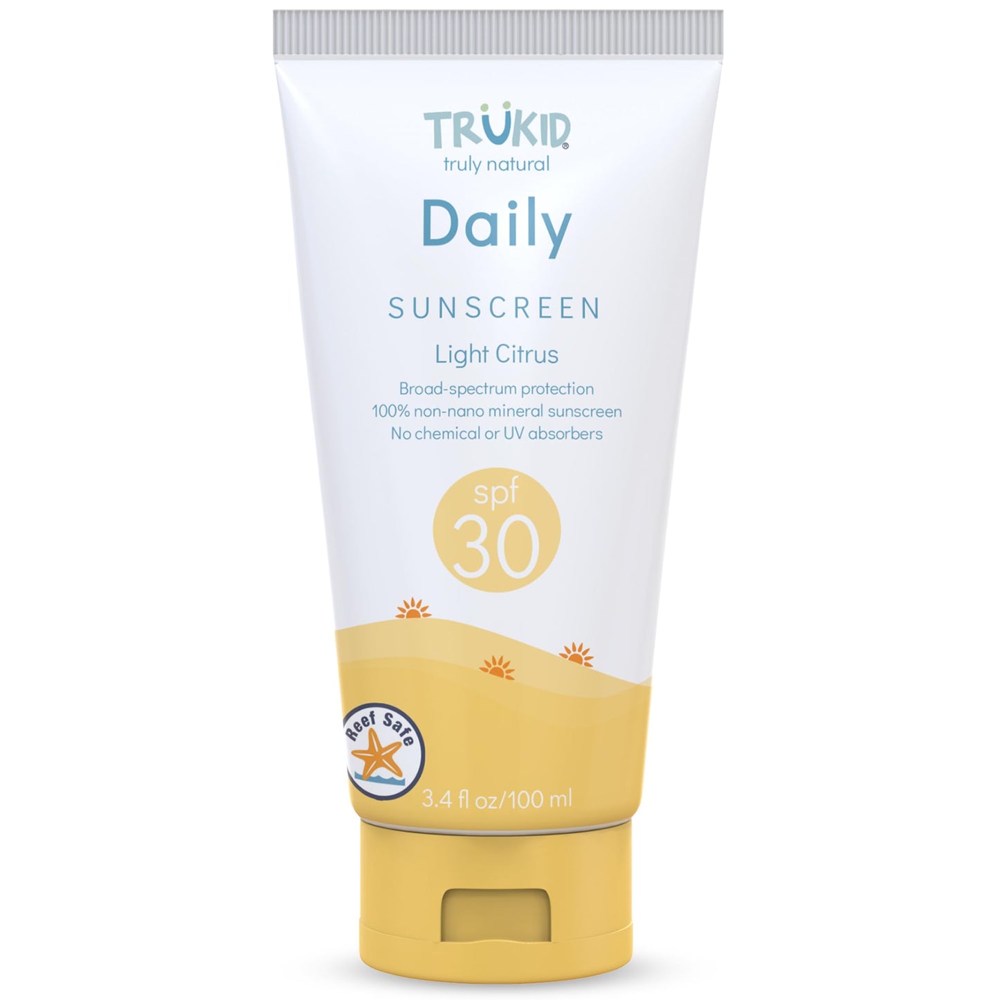 TruKid Easy On Mineral Sunscreen SPF 50 - Kids & Baby Sunscreen for Face & Body, Sunblock Protection for Sensitive Skin, Unscent