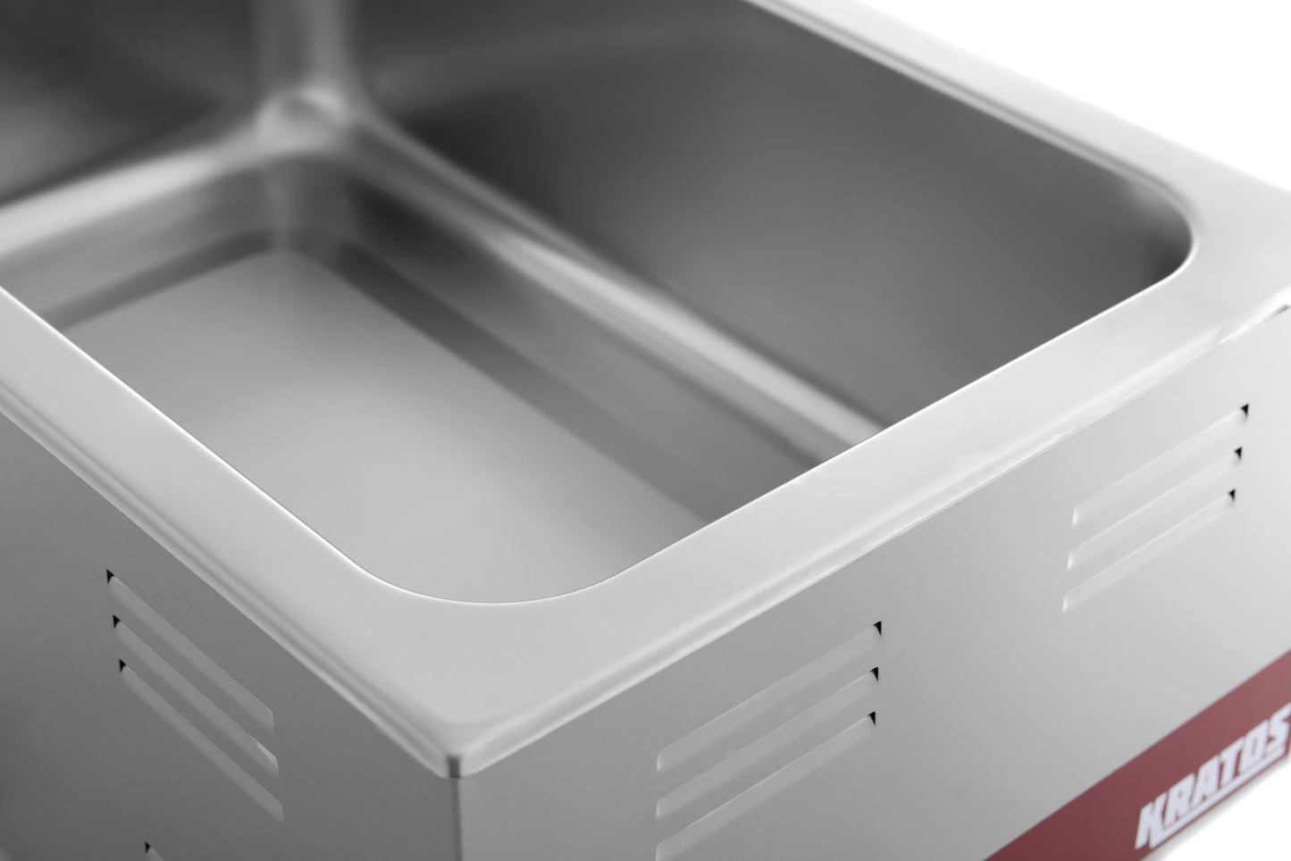 Kratos Commercial Electric Countertop Food Warmer/Cooker with Two Half Size Hotel Pans and Slotted Lids, 120V, 1500 Watts, Stainless Steel Portable Food Warmer with Pans