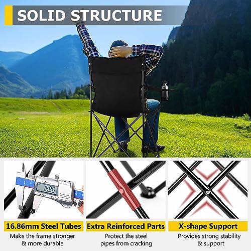 Joyfair Portable Camping Chair & Griddle Accessories Smash Burger Kit(5Pcs), Outdoor Lawn Folding Chairs for Adults, Grill...