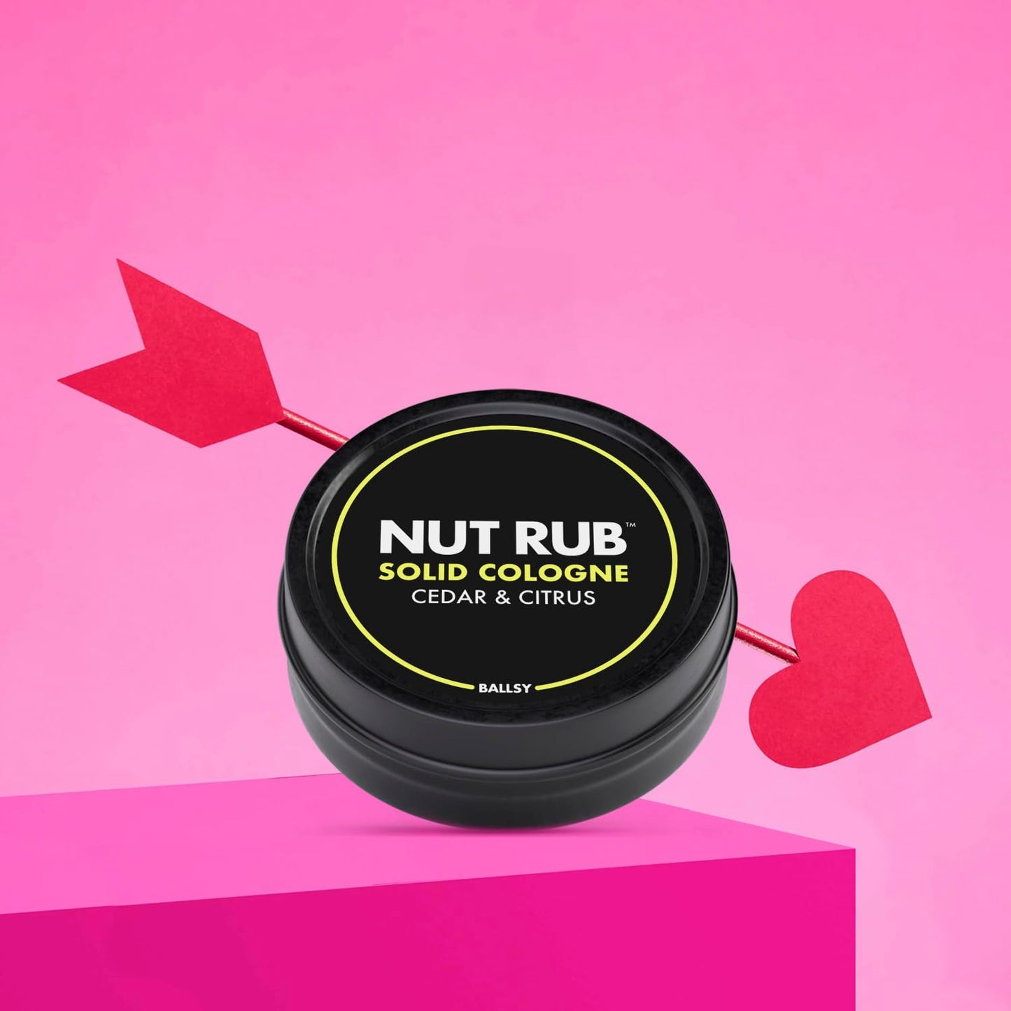 Ballsy Body & Groin Rub, Cologne for Everywhere, with Beeswax, Coconut and Sunflower Seed Oil, Citrus and Cedar .85 oz
