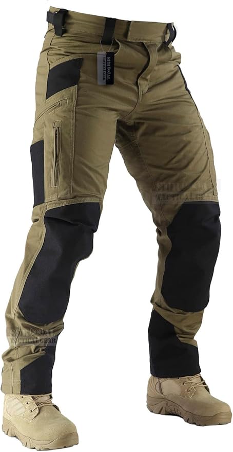 SURVIVAL Tactical Combat Pant Motorcycle Riding Pants Ripstop Military Camo Trousers for Camping Hiking