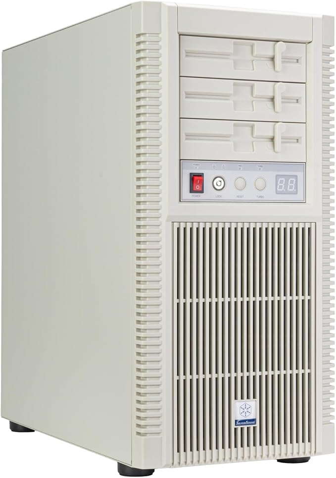 Silverstone Technology FLP02W Retro-Inspired Tower Chassis with high-Performance Cooling and Expansion Support, SST-FLP02W