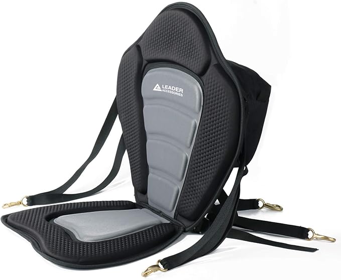 Kayak Seats Paddle Board Seat: Universal Padded Canoe SUP Seat with Back Support - Deluxe Kayak Chair Seat Cushion with St...