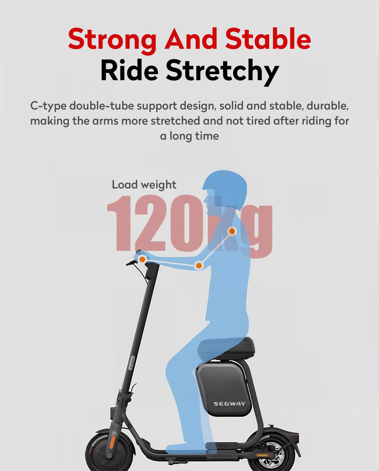 Electric Scooter seat Accessories are Compatible with The Segway Ninebot F3/E3/E3Pro/FNinebot ZT3 Pro Scooter, with Thickened Soft seat Cushions and Original Parts for ZT3 Seats and Bag Accessories