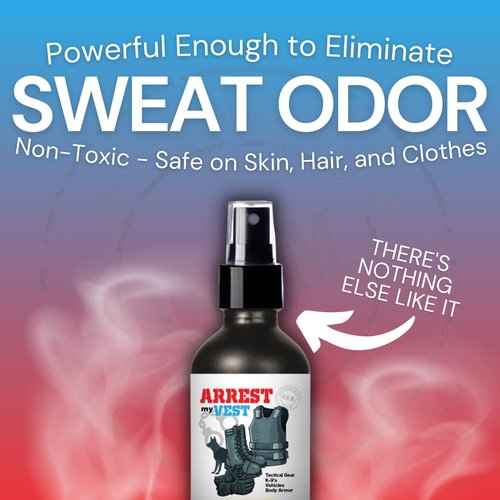Arrest My Vest - Vest Odor Eliminating Spray for Body Armor, Tactical Gear, K9 Equipment, & Weighted Workout Vests Safe on All Ballistic Vests, Fabrics, & Police Gear Stressless Scent 1 Gallon Bottle