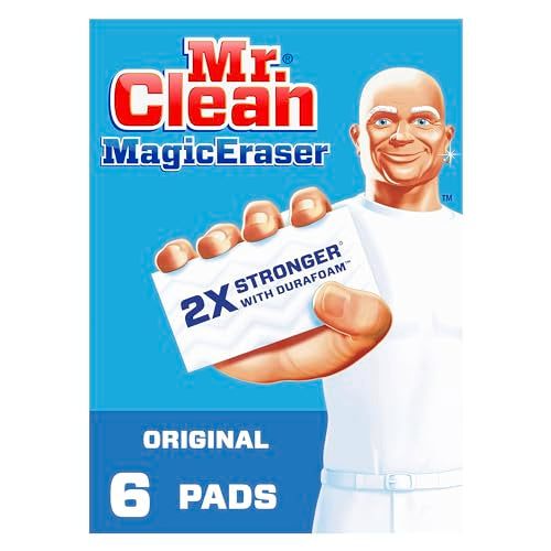 Mr. Clean Magic Eraser Original Cleaning Pads, Multi Purpose Cleaner, Bathroom Cleaning Supplies, All Purpose Cleaner, Whi...