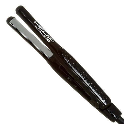 Kiss Products Red Pro Titanium Flat Iron, 1/2 Inch, 1 Pound