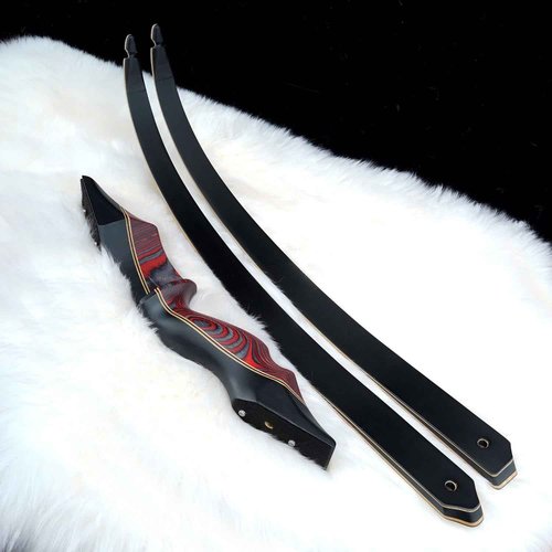 PMZ Recurve Bow and Arrow, Newset Professional Aldults Archery Hunting Bow, 60'' Wooden Takedown Bow, for Youth Beginners to Advanced Outdoor Practice & Hunting, Right Hand, 35 lbs