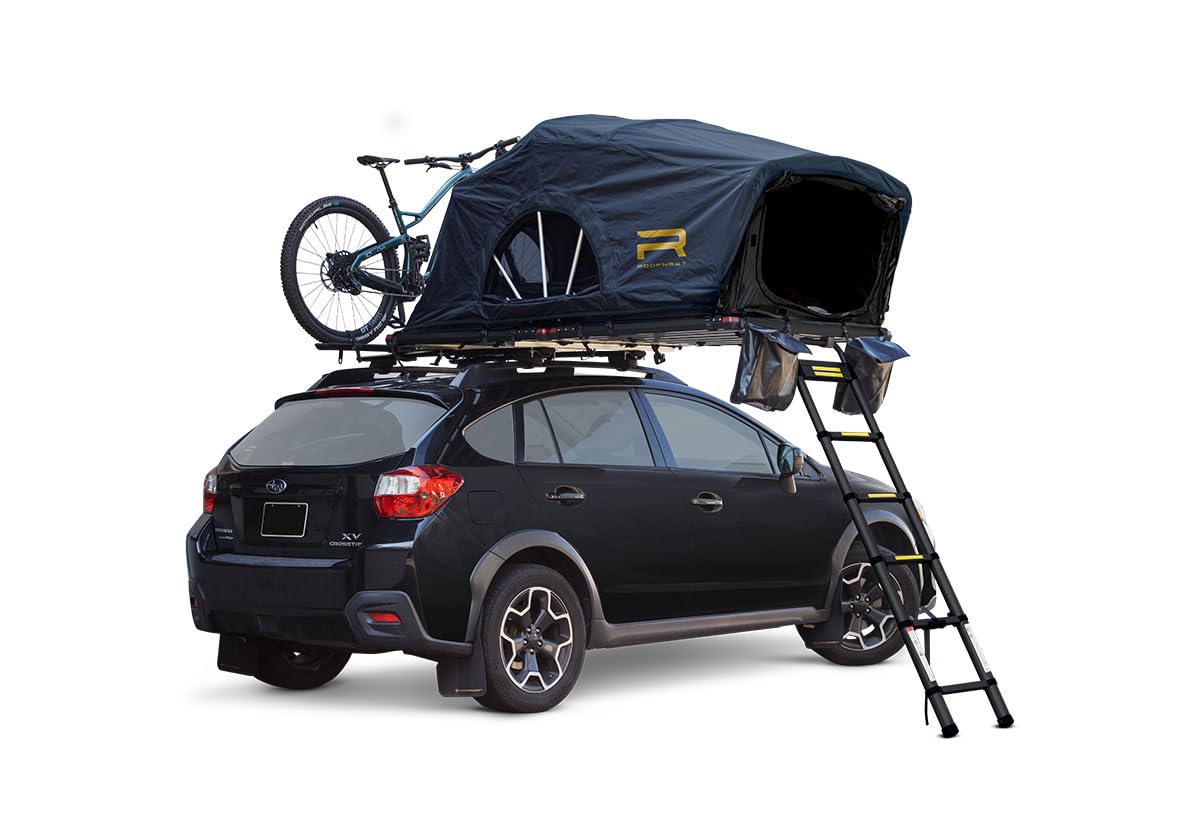 Roofnest Meadowlark Soft Shell Roof Top Tent for Car Camping and Overlanding, Lightweight, Waterproof, 2 Person Tent, Easy Assembly, Universal Mounting Brackets Included