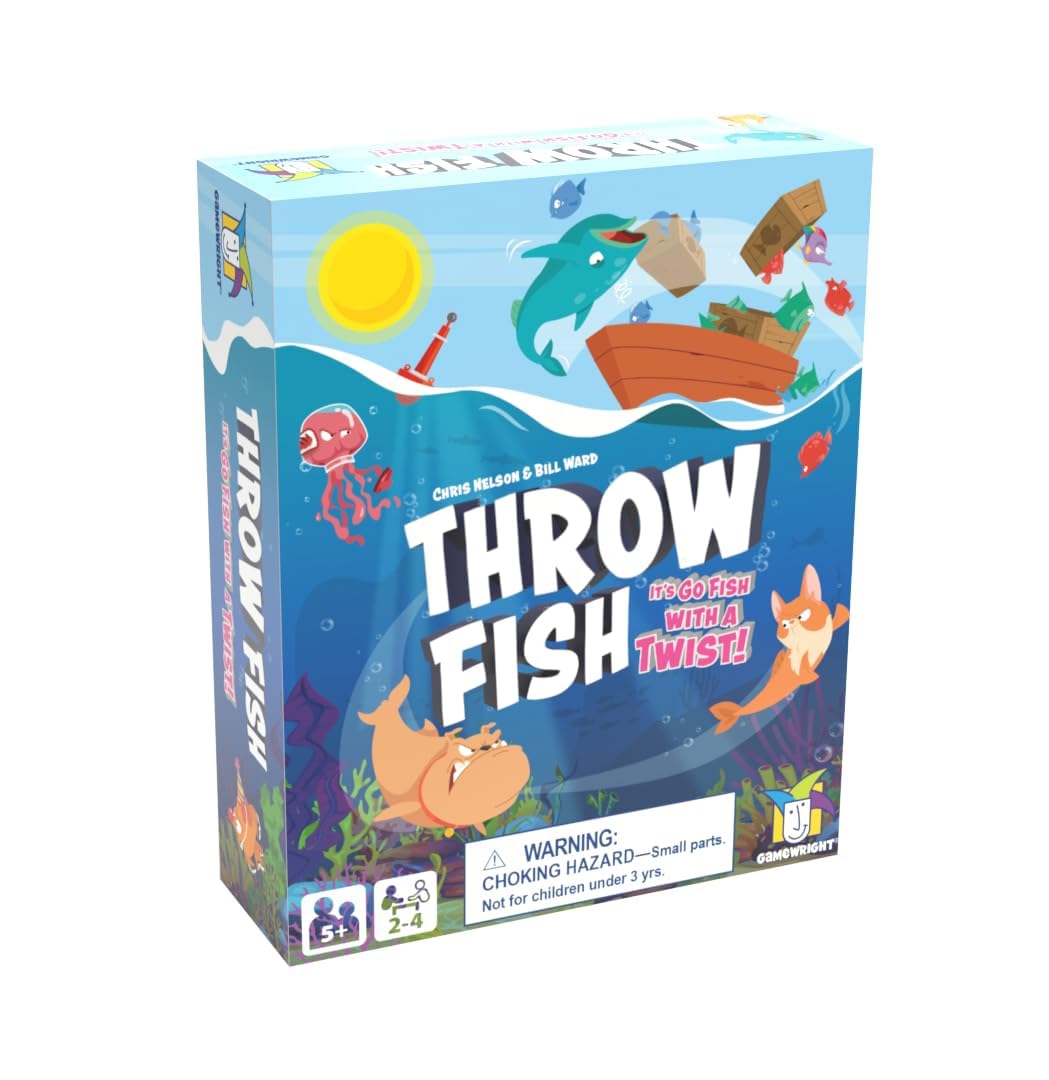 Gamewright - Throw Fish Card Game for Kids 5+, 2-4 Players
