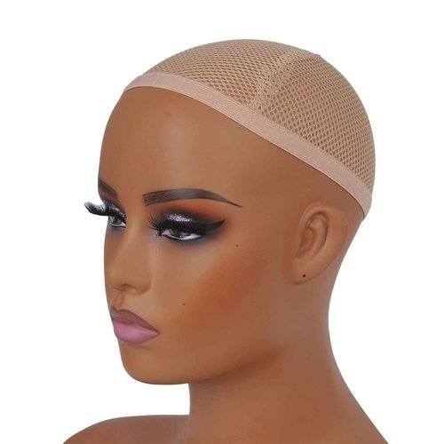 JINGFA Realistic Female Mannequin Head with Shoulders for Display - Manikin Head with Shoulder for Wig/Jewelry/Makeup/Hat/Sunglass Display
