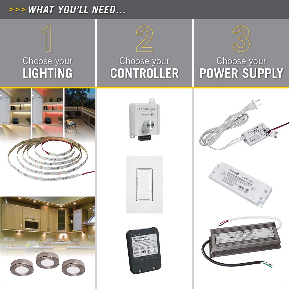 Armacost Lighting 810600 12 Volt LED Power Supply, White