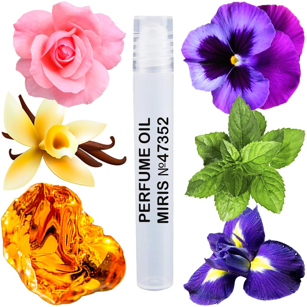 MIRIS No. 47352, Inspired by Noir, Long-Lasting Perfume Oil for Men Roll-On, Rollerball 0.34 Fl Oz / 10 ml