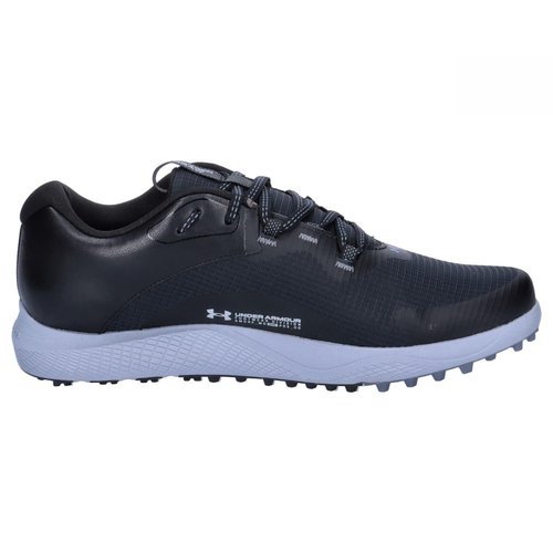 Under Armour Men's Charged Draw 2 Spikeless Cleat, (002) Black/Black/Mod Gray, 11, US