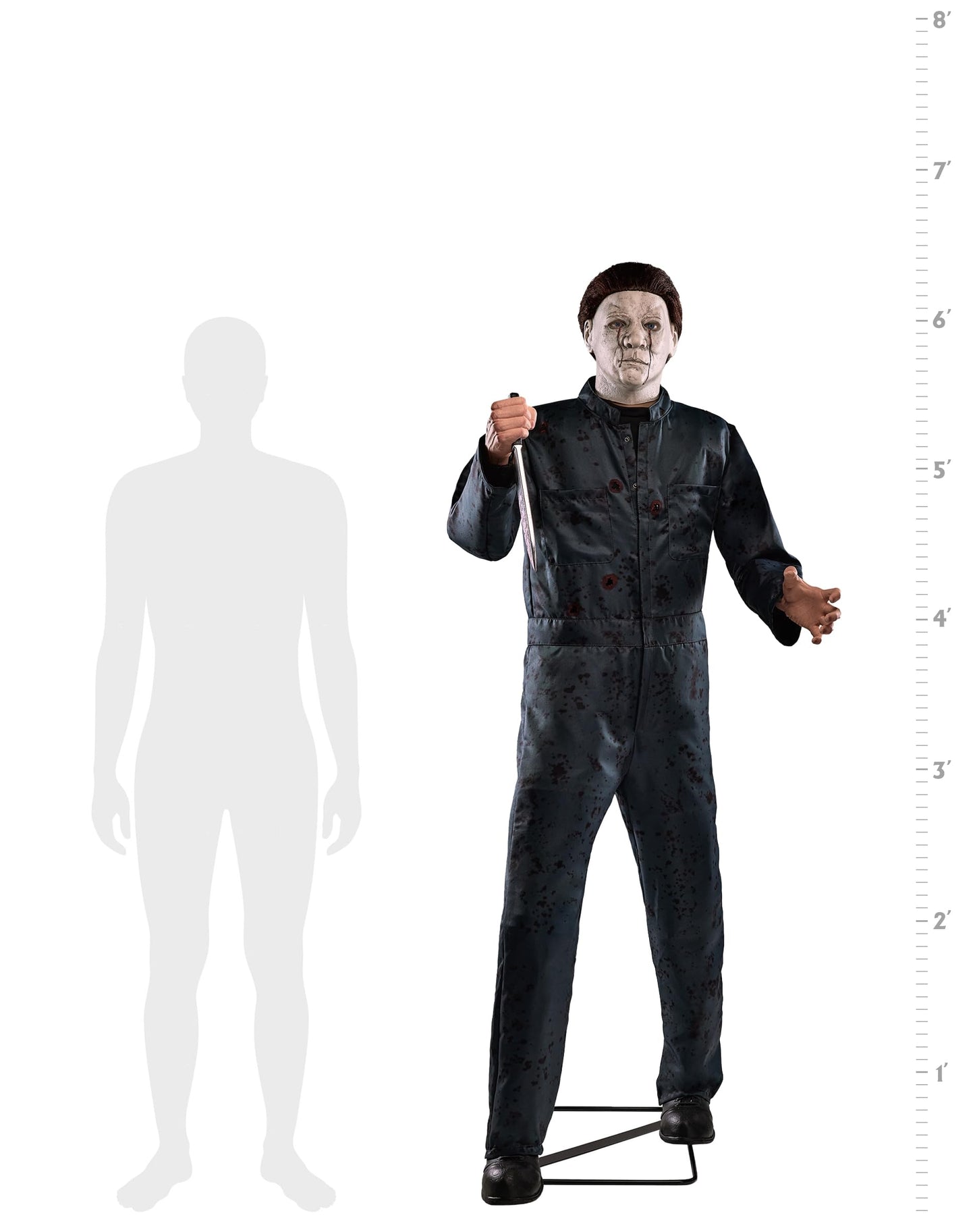 Spirit Halloween 6.3 Ft Michael Myers Animatronic | Officially Licensed | Horror | Decorations | Animated | Halloween Décor