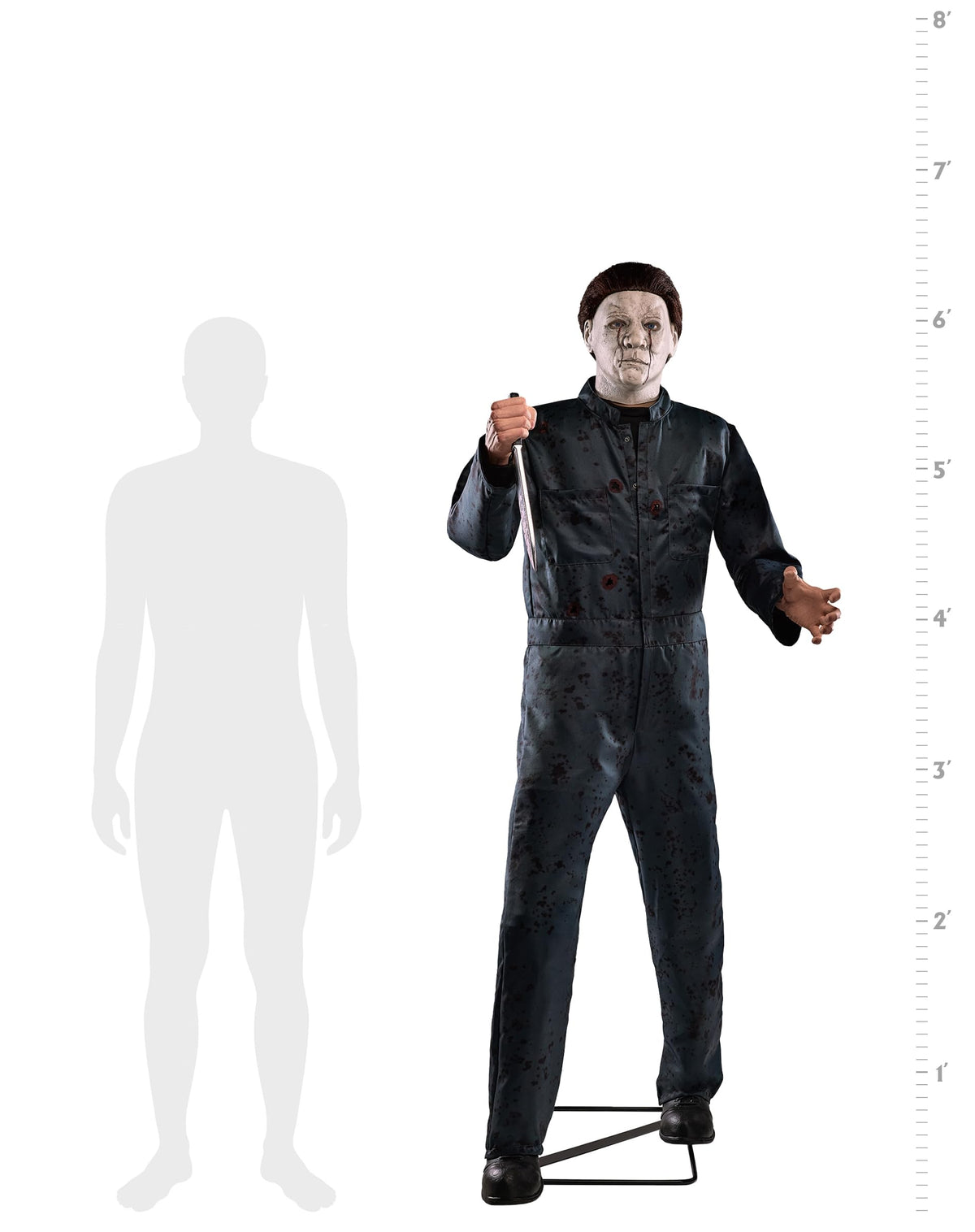 Spirit Halloween 6.3 Ft Michael Myers Animatronic | Officially Licensed | Horror | Decorations | Animated | Halloween Décor