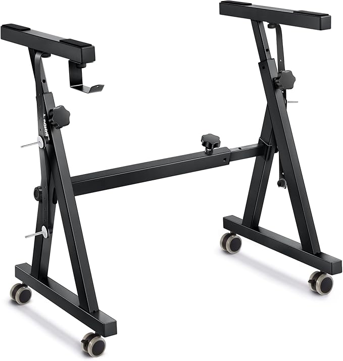 Donner Keyboard Stand, Z-style Heavy-Duty Piano Stand, Adjustable and Portable Piano Keyboard Stand, Suitable for 54, 61 a...