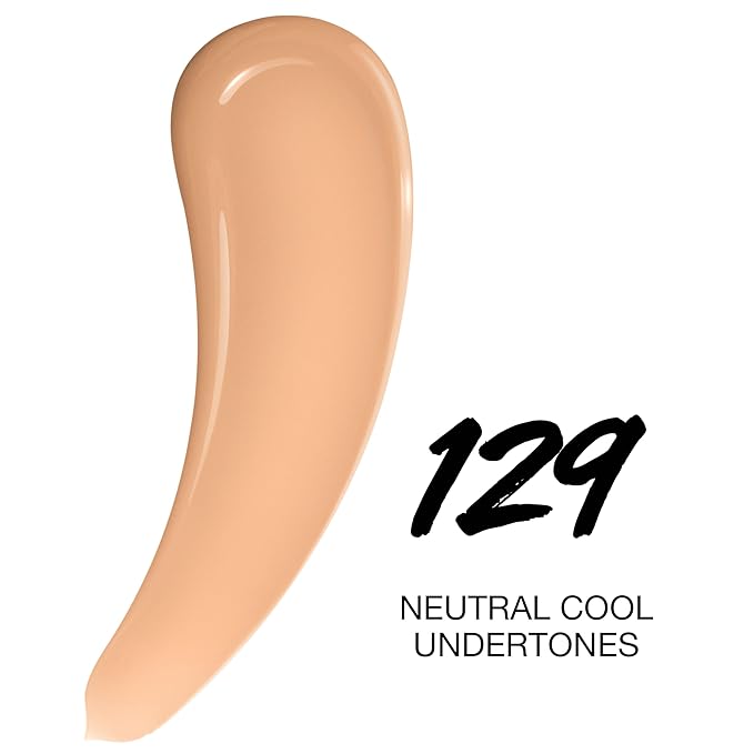 Maybelline Super Stay Lumi-Matte Foundation, Lightweight and Buildable Full Coverage Foundation Makeup For Up To 30HR Wear, 129, 1 Count