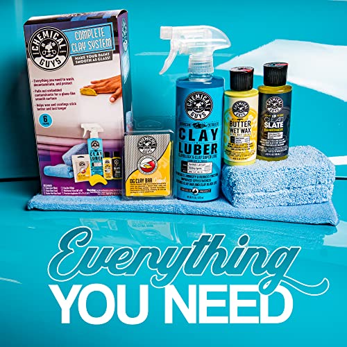 Chemical Guys Clay Bar Kit - Complete System - Clay Bar and Luber Combo with Accessories for Smooth Paint Finish - Removes...