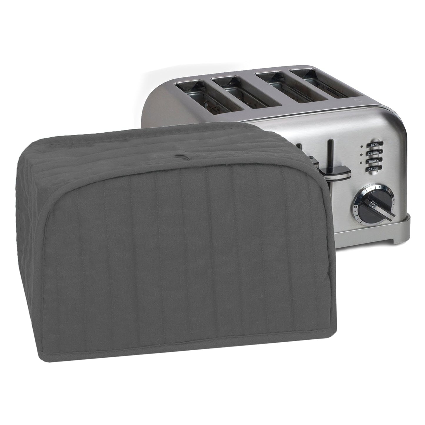 Ritz Premium Universal Four Slice Toaster Cover, 11.25 X 7.25 X 10.5, Polyester And Cotton Quilted, Fingerprint Protector, Super