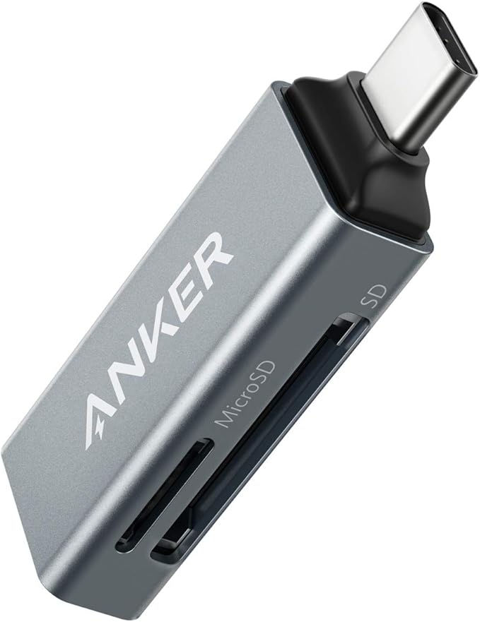 Anker SD Card Reader, 2-in-1 USB C Memory Card Reader for Digital Camera SD Card Viewer with Dual Slot for SDXC, SDHC, SD,...
