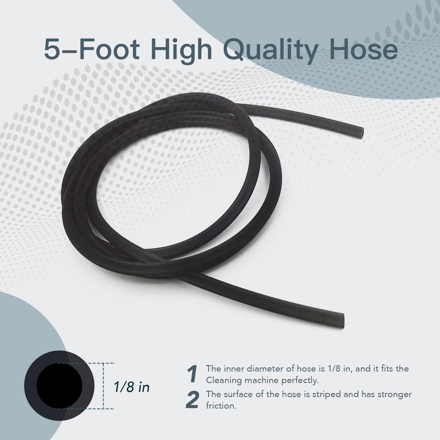 Replacement Tubing Adapter for ResMed AirSense 11 & AirCurve 11 Series Machines, with 5 ft Silicone Tubing Compatible with Cleaning and Sanitizer Machines, FSA eligible