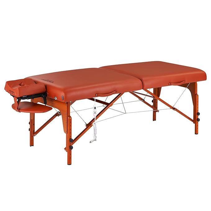 Master Massage 31" Santana Therma Top Portable Massage Table Package (Built in Heating Pads)- Esthetician Bed- Folding Massage Table with Heated Top