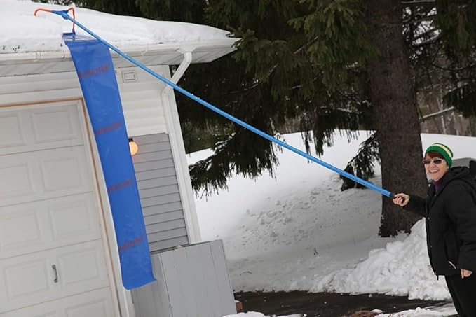 Avalanche! Handle Extension Kit - Extends Snow Roof Rake by 8 Foot - Large - 4 Piece - Blue - AVA-HK