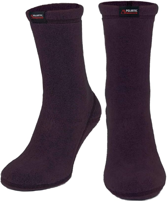 CheshKit Cozy Warm Boot Liner Socks - Hiking Outdoor Sport - Polartec Fleece Winter Socks