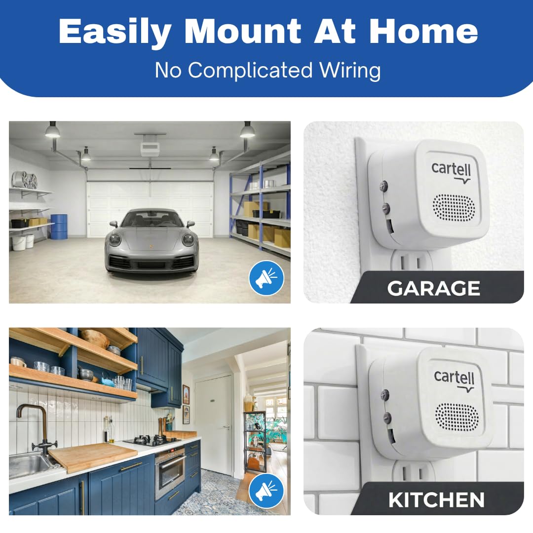 Cartell Wireless Driveway System CW-CON Outdoor Weatherproof Alert System, Sounder and Sensor