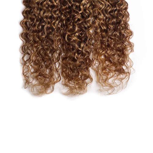 P4/27 Highlight Ombre Bundle Honey Blonde Wet and Wavy Bundles Human Hair Brazilian Virgin Hair 3 Bundles 28 30 32 Inch P4/27 Water Wave Bundle