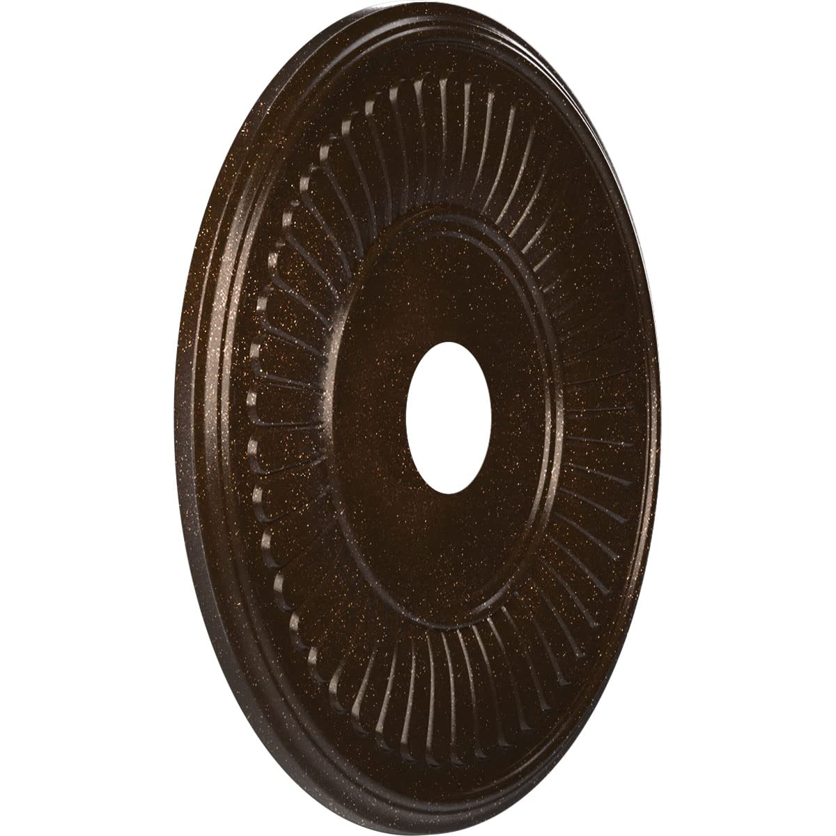 Ekena Millwork Cmp19Beamb Berkshire Thermoformed Pvc Ceiling Medallion (Fits Canopies Up To 8 3/8), 19Od X 3 1/2Id X 1P, Texture