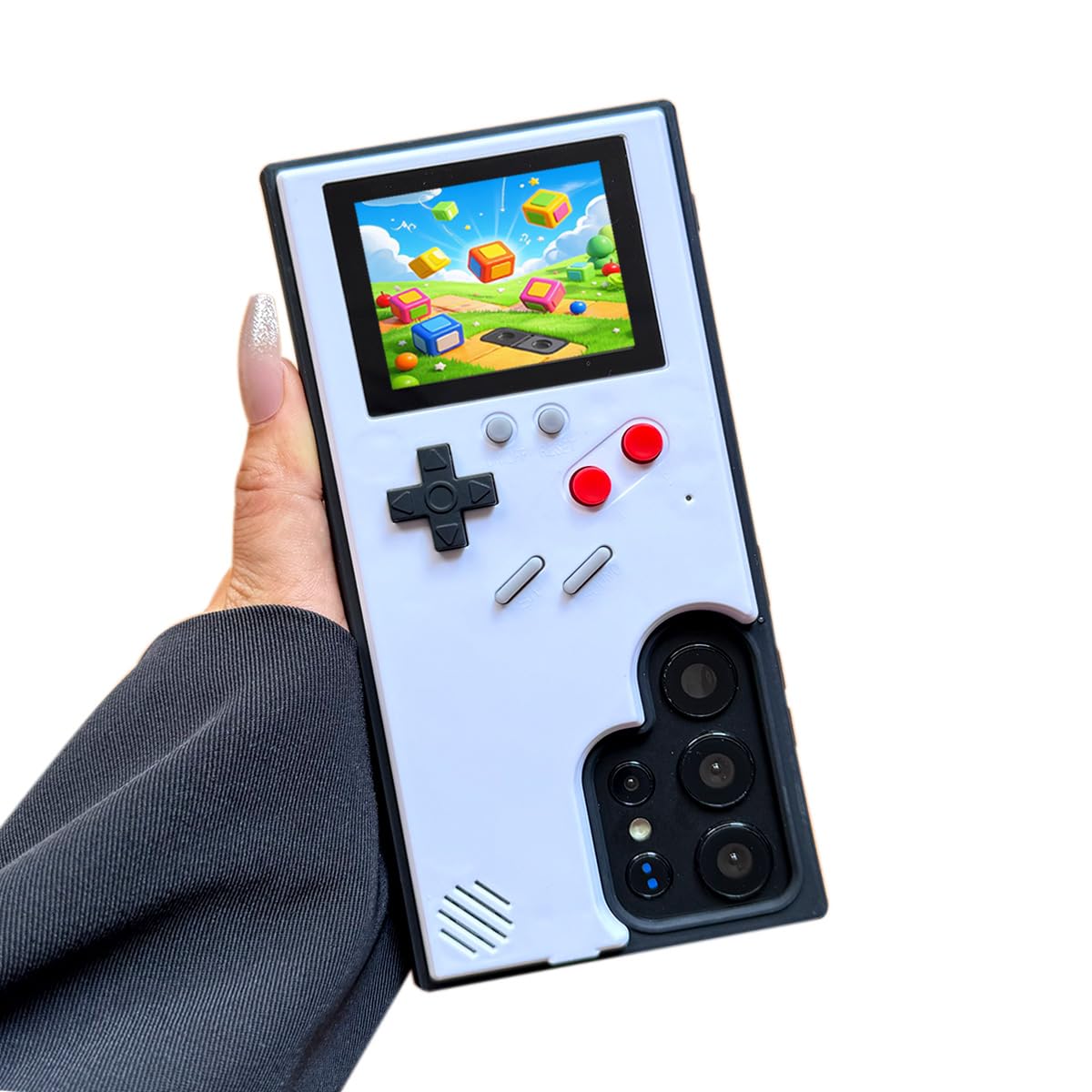 ERAKOLE Game Phone Case for Samsung Galaxy S22 Ultra, Nostalgic Game Case for Samsung Retro Playable Gaming Design, Classic Crea