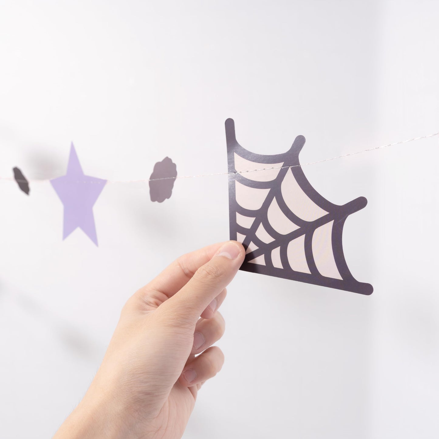 Cheerland Pastel Halloween Garland Cute Summerween Kids Party Decorations Pumpkin Flag Spiderweb Ghost Banner Spooky One Boo Birthday Party Supplies Baby Shower Classroom Home Hanging Decor