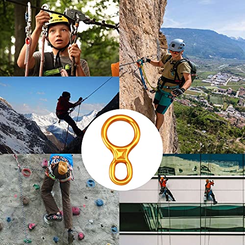 SOB Rescue Figure 8 Descender Belaying Belay Device Rock Climbing Rappelling Gear Aluminum Magnesium Alloy for Climbing,Hi...