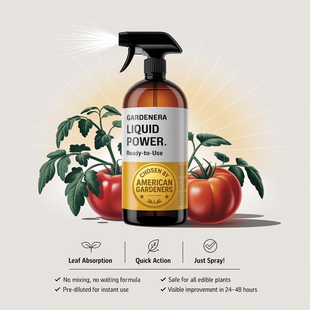 Liquid Power Onion Fertilizer Spray – Ready-to-Use Liquid Plant Food Mist for Onion – Premixed, Easy Application – Fast-Acting Formula for Growth, Roots & Yield – Indoor & Outdoor Use – 8 oz