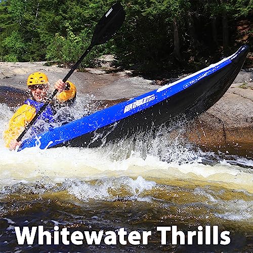 Sea Eagle 380X 12'6" Explorer Inflatable Kayak- Fishing, Touring, Camping, Exploring &White Watering-Self Bailing, Removab...