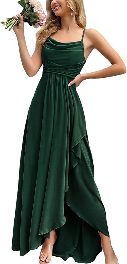 VOUIAO Women's 2026 Spring Formal Evening Gown Elegant Long Prom Dress Wedding Guest Party Cocktail Bridesmaid Maxi Dress
