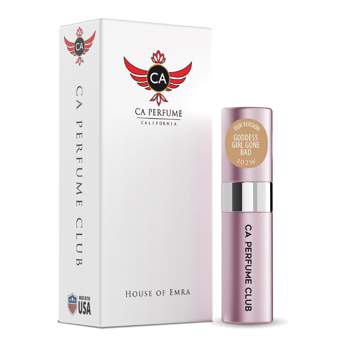 CA Perfume Impression of Goddess Girl Gone Bad For Women Replica Version Fragrance Dupes Eau de Parfum Spray Refillable Atomizer Bottle 0.27 Fl Oz/8ml-X1