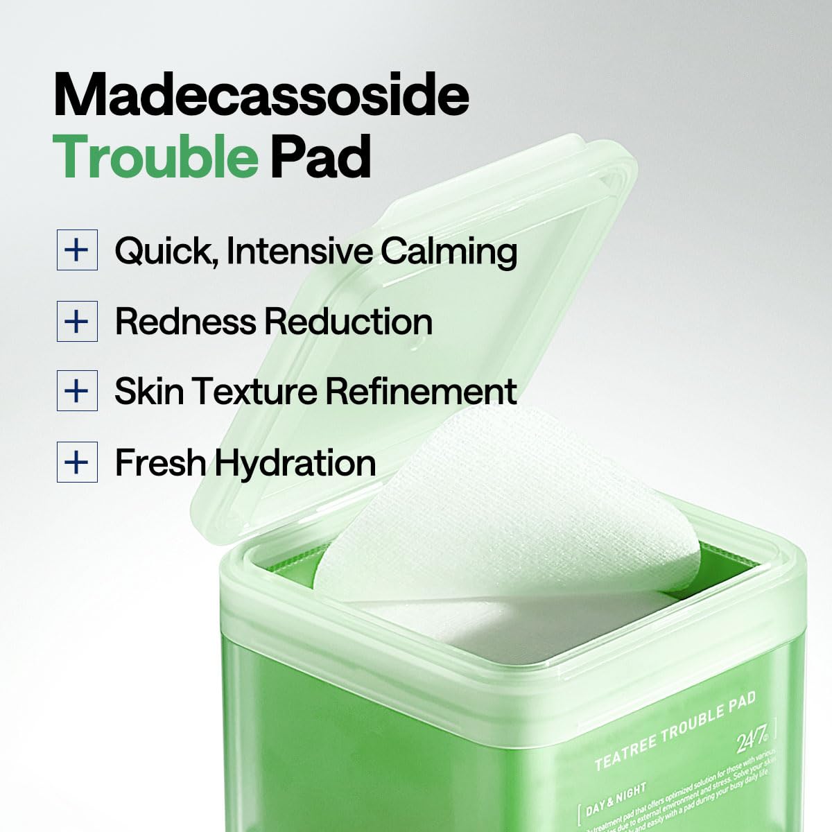 MEDIHEAL Teatree Trouble Facial Toner Pads with Tea Tree & Lactobacillus - Calming & Soothing for Sensitive & Acne Prone Skin -