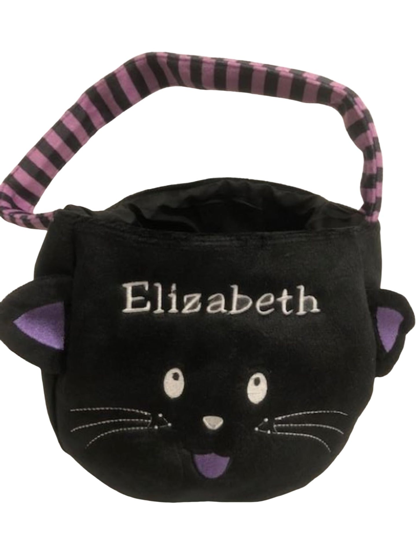 Embroidered Personalized Halloween Basket Trick or Treat customized Bucket