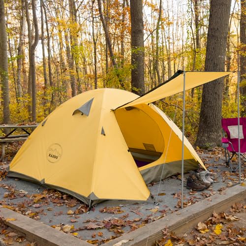 KAZOO Waterproof Backpacking Tent 2/3 Person Lightweight Camping Tents 2/3 People Hiking Tents Aluminum Frame Double Layer