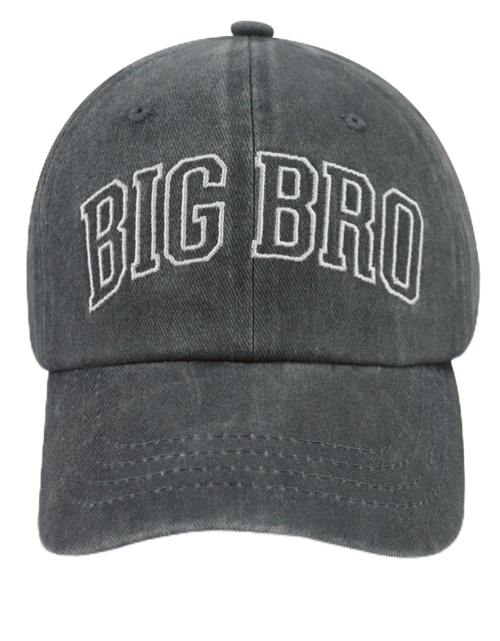 Big New Brother Gifts for Boys, Promoted to Big Bro Hats for Kids, Toddler Party Decorations Baseball Cap, Christmas Birthday Gifts for Son Nephew Grey